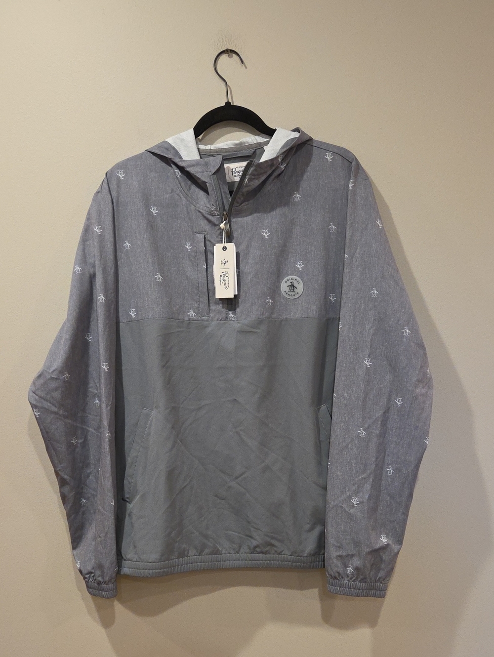 Original Penguin Water Repellent Hooded Pullover